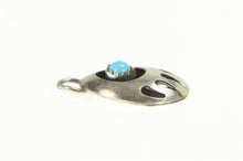 Load image into Gallery viewer, Sterling Silver Turquoise Native American Navajo Paw Print Charm/Pendant