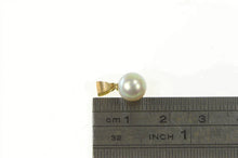 Load image into Gallery viewer, 14K Blue Green Pearl Simple Classic Charm/Pendant Yellow Gold