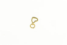 Load image into Gallery viewer, 14K Heart Love Symbol Cut Out Cute Classic Charm/Pendant Yellow Gold