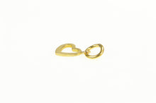 Load image into Gallery viewer, 14K Heart Love Symbol Cut Out Cute Classic Charm/Pendant Yellow Gold