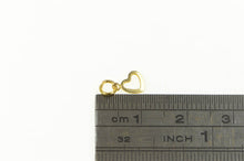 Load image into Gallery viewer, 14K Heart Love Symbol Cut Out Cute Classic Charm/Pendant Yellow Gold
