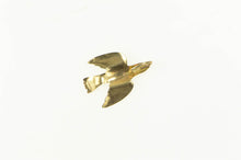 Load image into Gallery viewer, 14K High Relief Bird Dove Peace Symbol Charm/Pendant Yellow Gold