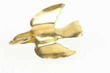 Load image into Gallery viewer, 14K High Relief Bird Dove Peace Symbol Charm/Pendant Yellow Gold