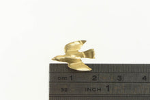 Load image into Gallery viewer, 14K High Relief Bird Dove Peace Symbol Charm/Pendant Yellow Gold