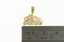 Load image into Gallery viewer, 14K Number One Godmother #1 The Best Charm/Pendant Yellow Gold