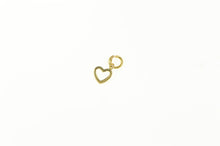 Load image into Gallery viewer, 14K Heart Love Symbol Classic Simple Cute Charm/Pendant Yellow Gold