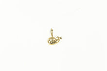 Load image into Gallery viewer, 14K Cute Whale Tiny Ocean Animal Charm/Pendant Yellow Gold