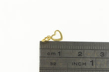 Load image into Gallery viewer, 14K Plain Heart Cut Out Simple Small Cute Charm/Pendant Yellow Gold