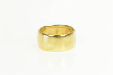 Load image into Gallery viewer, 18K 8.4mm Wide Simple Plain Statement Band Ring Yellow Gold