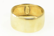 Load image into Gallery viewer, 18K 8.4mm Wide Simple Plain Statement Band Ring Yellow Gold