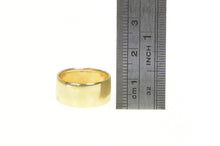 Load image into Gallery viewer, 18K 8.4mm Wide Simple Plain Statement Band Ring Yellow Gold