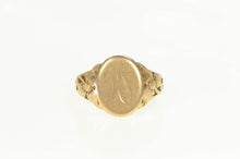 Load image into Gallery viewer, 14K 1910 Victorian IS Monogram Initial Engraved Ring Yellow Gold