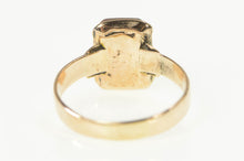 Load image into Gallery viewer, 10K Victorian Ornate Ox&#39;s Eye Squared Ring Yellow Gold