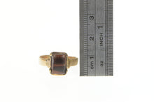 Load image into Gallery viewer, 10K Victorian Ornate Ox&#39;s Eye Squared Ring Yellow Gold