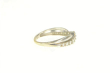 Load image into Gallery viewer, 14K 0.42 Ctw Diamond Curved Layered Look Wedding Ring White Gold