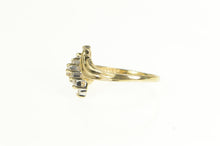 Load image into Gallery viewer, 10K Diamond Wavy Cluster Statement Bypass Ring Yellow Gold