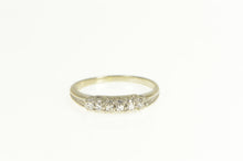 Load image into Gallery viewer, 14K Classic Diamond Simple Wedding Band Ring White Gold