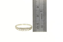 Load image into Gallery viewer, 14K Classic Diamond Simple Wedding Band Ring White Gold