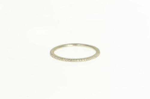 10K 0.25 Ctw Diamond Anniversary Wedding Band Ring White Gold