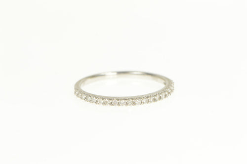 10K 0.20 Ctw Classic Diamond Wedding Band Ring White Gold
