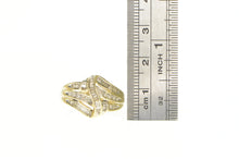 Load image into Gallery viewer, 10K 0.50 Ctw Baguette Diamond Wavy Statement Ring Yellow Gold