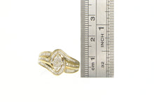 Load image into Gallery viewer, 10K 0.50 Ctw Diamond Cluster Baguette Bypass Ring Yellow Gold