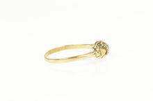 Load image into Gallery viewer, 14K Art Deco Diamond Solitaire Ornate Promise Ring Yellow Gold