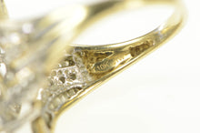 Load image into Gallery viewer, 10K 0.50 Ctw Diamond Petal Cluster Statement Ring Yellow Gold