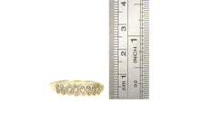 Load image into Gallery viewer, 14K Oval Pattern Diamond Statement Band Ring Yellow Gold