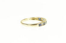 Load image into Gallery viewer, 10K Sapphire Diamond Classic Wedding Band Ring Yellow Gold
