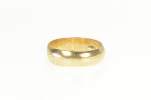 Gold Filled 5.7mm Rounded Classic Retro Simple Band Ring