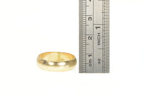 Gold Filled 5.7mm Rounded Classic Retro Simple Band Ring