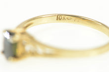 Load image into Gallery viewer, 10K Oval Natural Sapphire Scroll Design Ring Yellow Gold