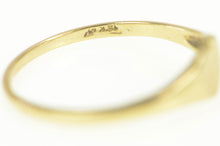 Load image into Gallery viewer, 14K Retro Heart Engravable Love Symbol Ring Yellow Gold
