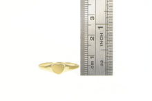 Load image into Gallery viewer, 14K Retro Heart Engravable Love Symbol Ring Yellow Gold