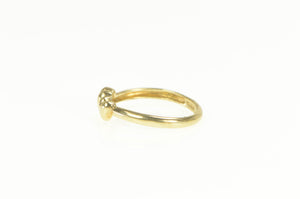 10K Two Heart Love Symbol Romantic Stackable Ring Yellow Gold