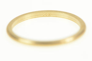 14K Vintage NOS 1950's 1.3mm Wedding Band Ring Yellow Gold