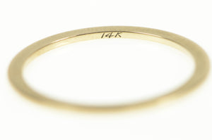 14K 1950's Vintage NOS Wedding Band 0.75mm Ring Yellow Gold