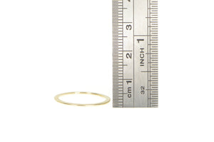 14K 1950's Vintage NOS Wedding Band 0.75mm Ring Yellow Gold