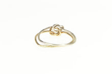 Load image into Gallery viewer, Sterling Silver Interlocking Knot Promise Symbol 14k Gold Ring