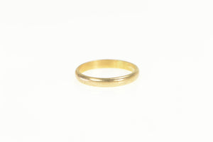 10K 1.9mm Baby Band Childs Simple Retro Ring Yellow Gold