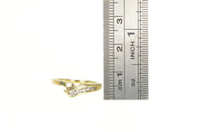 Load image into Gallery viewer, 14K Graduated Diamond Bypass Wedding Band Ring Yellow Gold