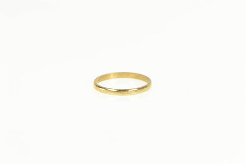 10K Simple Rounded Child's Retro Baby 1.1mm Ring Yellow Gold