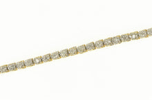 Load image into Gallery viewer, 14K 0.81 Ctw Diamond Classic Statement Tennis Bracelet 6.5&quot; Yellow Gold