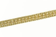 Load image into Gallery viewer, 10K Retro Squared Rope Statement Chain Bracelet 7.25&quot; Yellow Gold