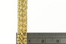 Load image into Gallery viewer, 10K Retro Squared Rope Statement Chain Bracelet 7.25&quot; Yellow Gold