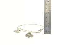 Load image into Gallery viewer, Silver Plated Alex &amp; Ani Gemini Astrology Zodiac Charm Bracelet 7&quot;
