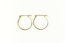 Load image into Gallery viewer, 10K Classic Diamond Inset Hoop Statement Earrings Yellow Gold
