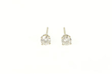 Load image into Gallery viewer, 14K 0.36 Ctw Diamond Solitaire Classic Stud Earrings White Gold