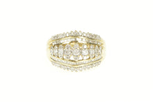 Load image into Gallery viewer, 10K 0.75 Ctw Diamond Marquise Cluster Band Ring Yellow Gold